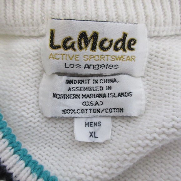 La Mode Active Sportswear Sweater Vest 100% Cotton Size XL Golf "The Cardinal" - Picture 4 of 6